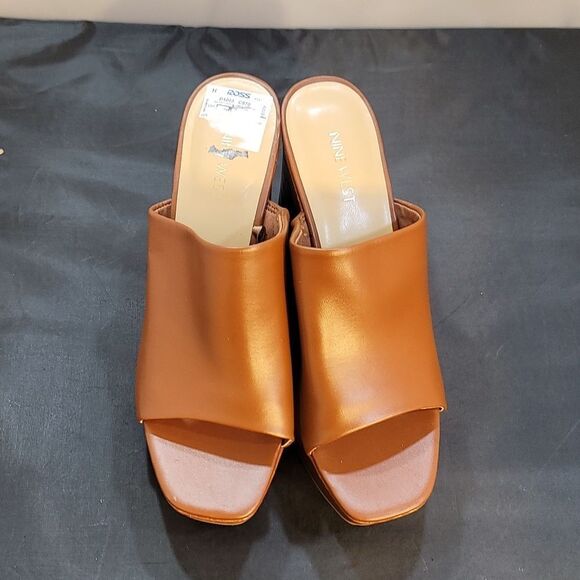 BRAND NEW NINE WEST PEEP TOE SLIPPERS WEDGE PLATFORM SANDAL - Picture 2 of 16